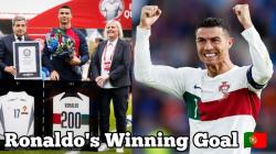 Ronaldos Milestone Magic: Record-Breaking Winner in 200th Portugal Game